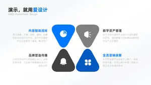 并列关系4项PPT内容页