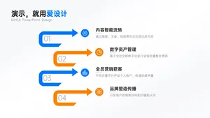 并列关系4项要点列表PPT内容页