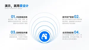 并列关系4项PPT内容页