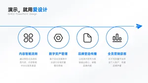 递进关系4项PPT内容页