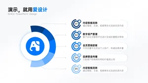 总分关系5项PPT内容页