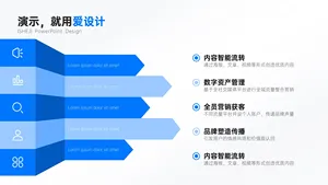 并列关系5项PPT内容页