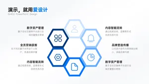 并列关系6项PPT内容页