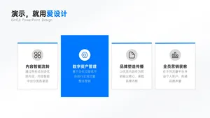 并列关系4项PPT内容页