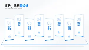 并列关系更多项PPT内容页