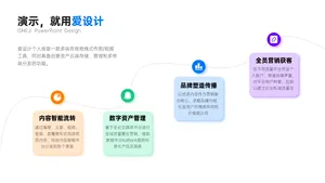 流程关系4项时间轴PPT内容页