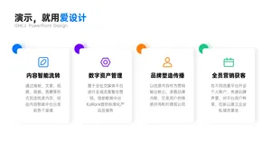 并列关系4项PPT内容页