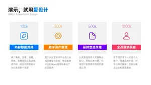 并列关系4项PPT内容页
