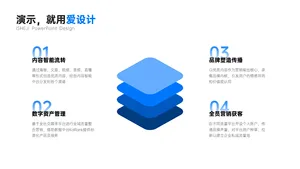 并列关系4项PPT内容页