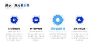 并列关系4项PPT内容页