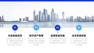 并列关系4项PPT内容页