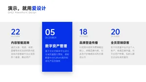 并列关系4项PPT内容页