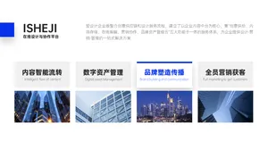 总分关系4项PPT内容页