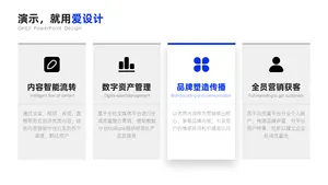 并列关系4项PPT内容页