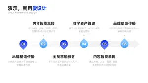 递进关系6项PPT内容页
