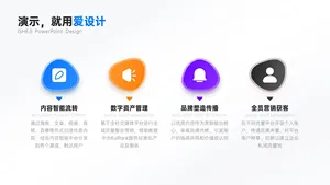 并列关系4项PPT内容页