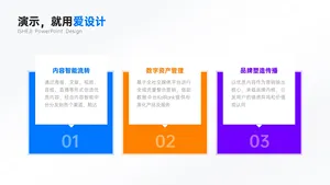 并列关系3项PPT内容页