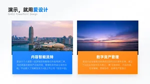 并列关系2项PPT内容页