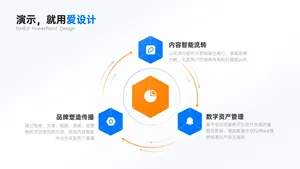 循环关系3项PPT内容页