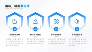 并列关系4项PPT内容页