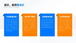 并列关系4项PPT内容页