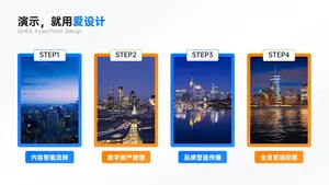 并列关系4项PPT内容页