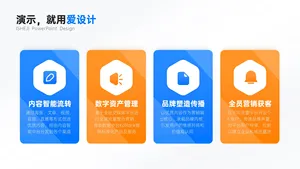 并列关系4项PPT内容页