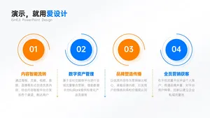 并列关系4项PPT内容页
