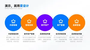 并列关系5项PPT内容页