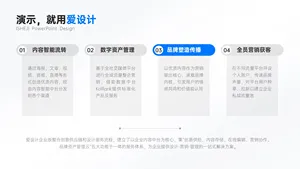 并列关系4项PPT内容页