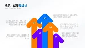 并列关系5项PPT内容页