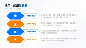 并列关系4项PPT内容页