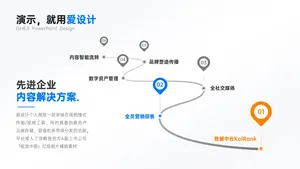 流程关系6项PPT内容页