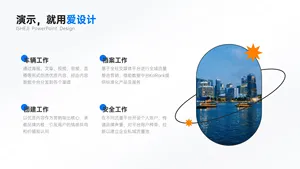并列关系4项PPT内容页