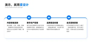 并列关系4项PPT内容页