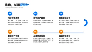 并列关系6项PPT内容页