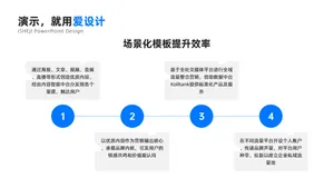 总分关系4项PPT内容页