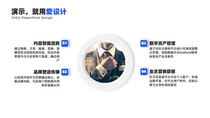 递进关系4项PPT内容页