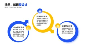 递进关系3项PPT内容页