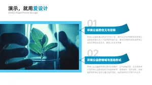 并列关系2项PPT内容页