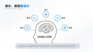总分关系5项PPT内容页