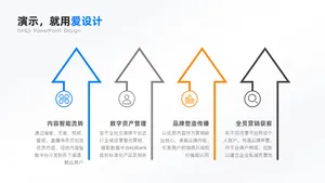 并列关系4项PPT内容页