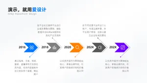 递进关系5项PPT内容页