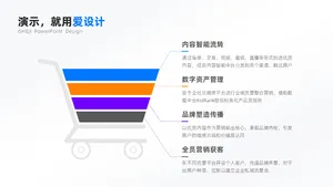 层级关系4项PPT内容页