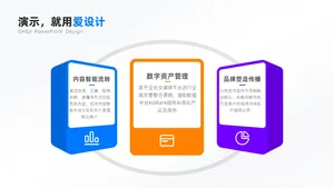 并列关系3项PPT内容页