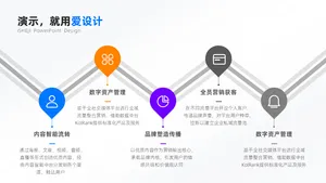 递进关系5项PPT内容页