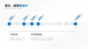 递进关系4项PPT内容页