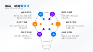总分关系6项PPT内容页