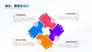 循环关系4项PPT内容页