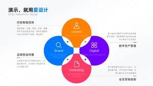 总分关系4项PPT内容页
